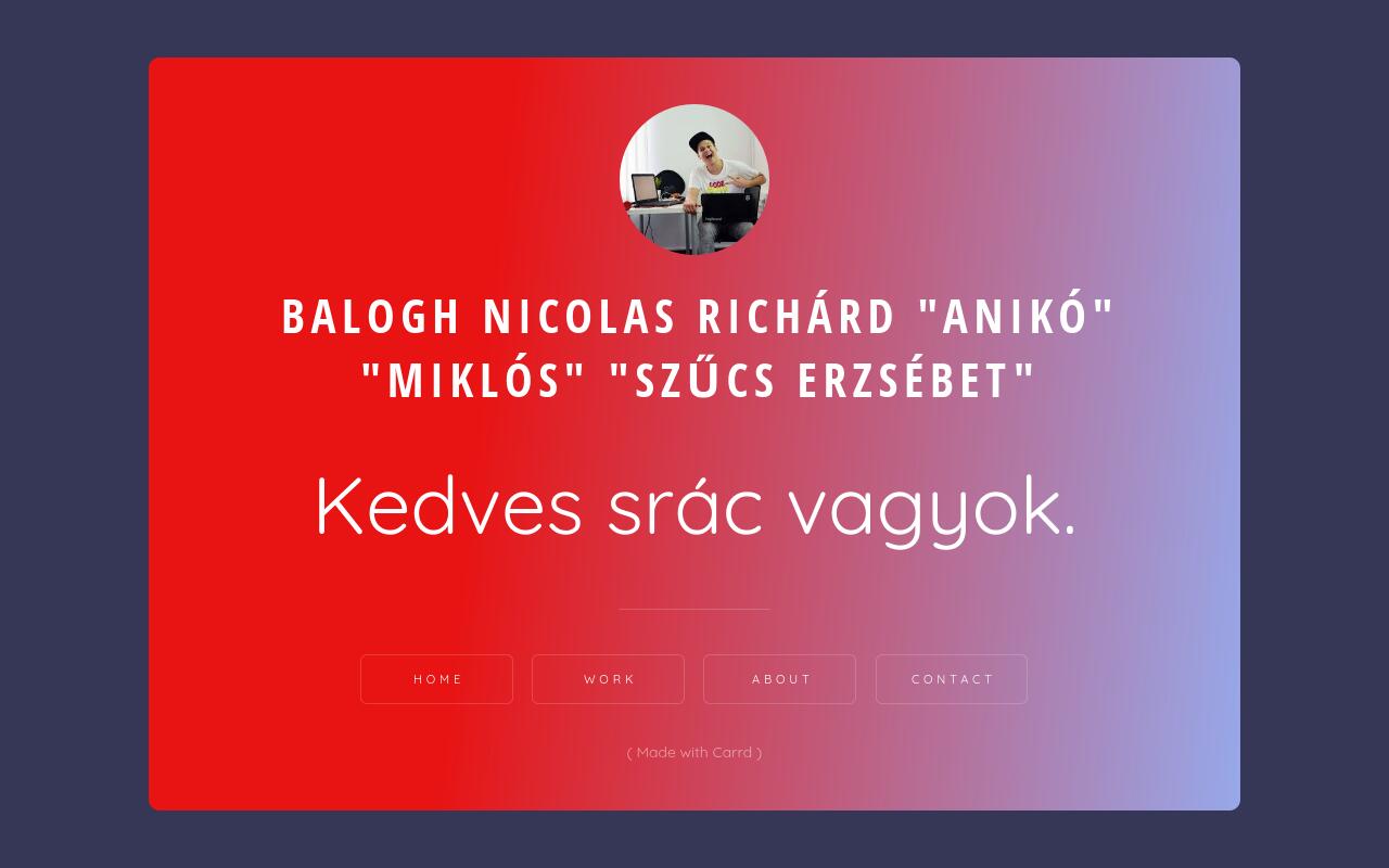 Carrd profile picture for @nicolas